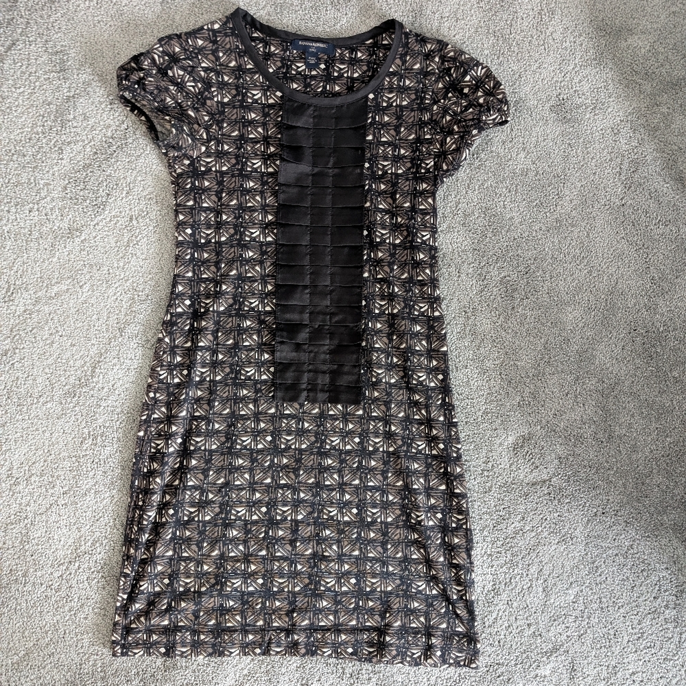 Black and Brown Patterned Dress